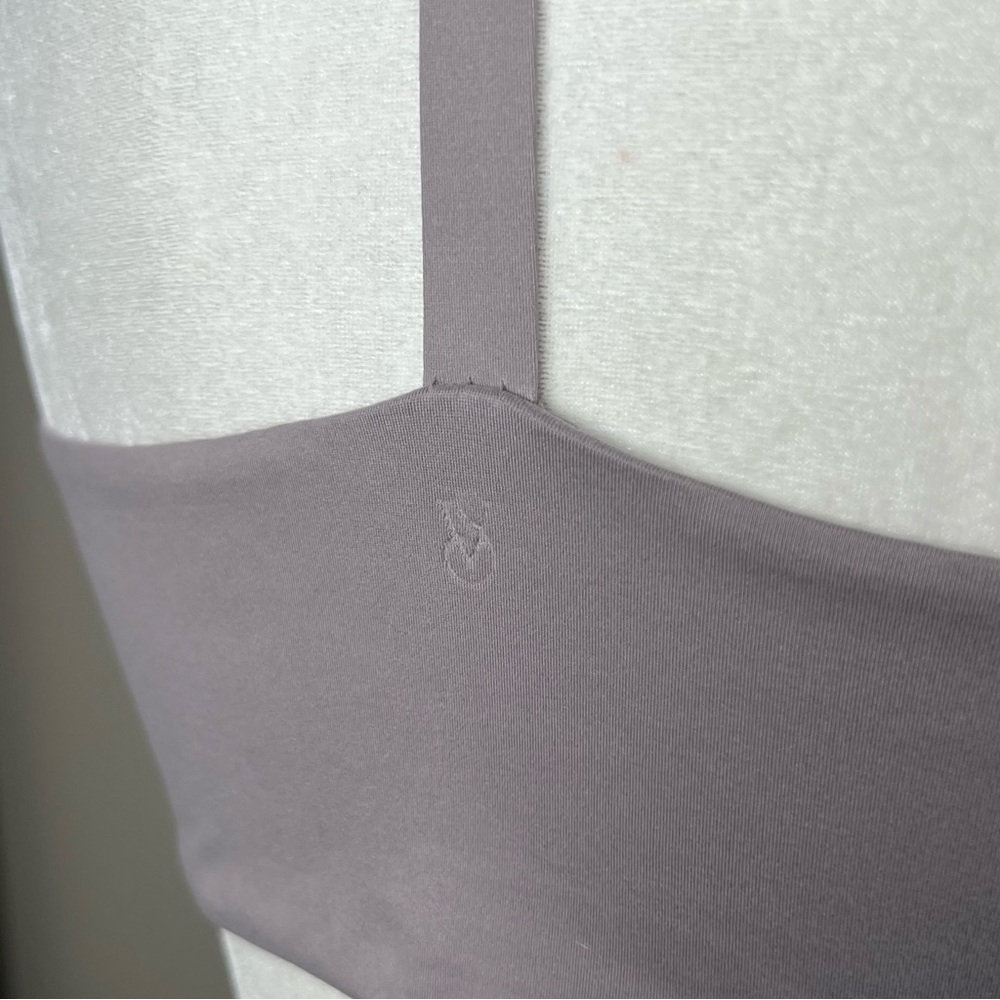 Victoria’s Secret Bra Unlined Plunge Racerback Bralette Seamless Deep V Grey 36C - Picture 10 of 11